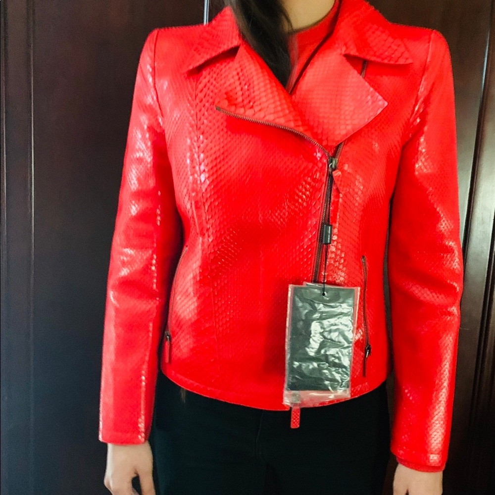 new Giorgio Armani Authentic python Coat.